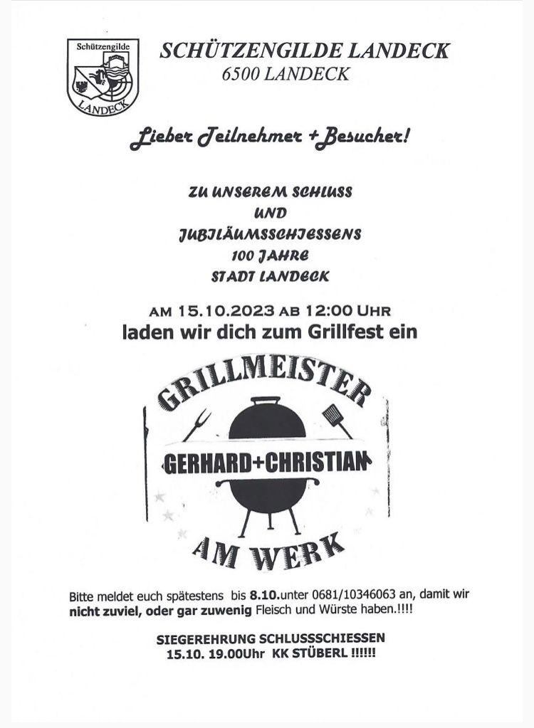 Grillerei schluss 2023